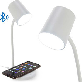 GadgetShop מנורת לילה משולבת עם רמקול ועמדת טעינה