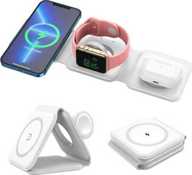 GadgetShop מטען אלחוטי משולב 3 ב-1