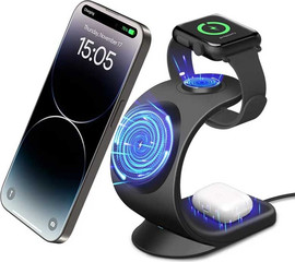 GadgetShop עמדת טעינה אלחוטית 3 ב-1