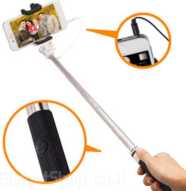 GadgetShop מוט סלפי עם כבל