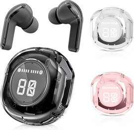GadgetShop אוזניות בלוטוס TWS קריסטל
