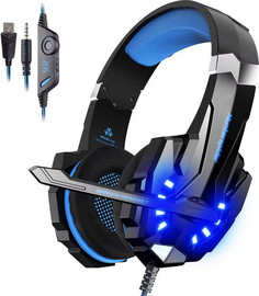 GadgetShop אוזניות גיימינג עם מיקרופון ותאורת לד Hunterspider v9