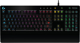 LOGITECH מקלדת גיימינג חוטית Logitech G213 Prodigy Gaming Keyboard עברית/אנגלית מקשי Mech-Dome תאורת RGB