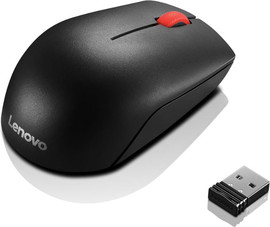 Lenovo עכבר אלחוטי Lenovo Essential Compact Wireless Mouse שחור