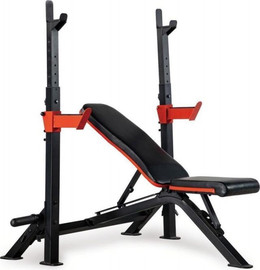 Sportime ספת משקולות משלובת עם סטנד משקולות