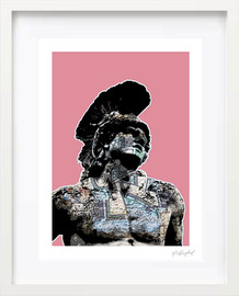 ATIA LIVING הדפס אומנותי ממוסגר - לוחם 40X50CM