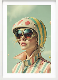 ATIA LIVING הדפס אומנותי - 5 POP WOMAN ממוסגר 50X70CM