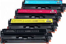 XEROX סט טונרים תואמים Xerox C230 DNI / C235 DNI (שחור + צבעים) 006R04391-394
