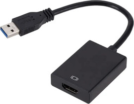 כללי מתאם מחיבור USB 3.0 לחיבור HDMI נקבה באורך 0.2 מטר (אלומיניום)