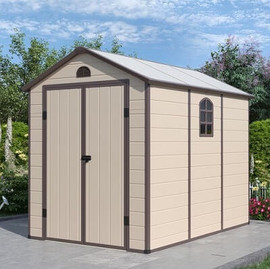 מחסני ריהוט גן מחסן גינה פלסטיק 1.9x2.8 EverGreen Ave E