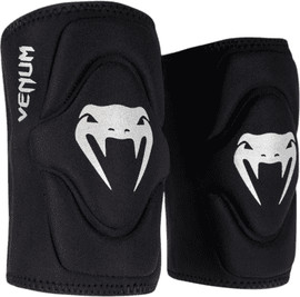 VENUM מגני ברכיים (זוג) Venum Kontact Gel Knee Pad - Black/Silver - l