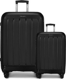 Camel Mountain Camel Mountain® Infinity Set Of Two 28 Inch and 20 Inch סט מזוודות - שחור יהלום