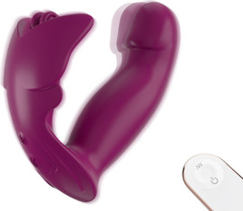 Emily Elodie Paris ויברטור החיבוק הכפול עם שלט Emily-S605