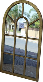 סטייל דיזיין מראה עץ זהב 130*80 ס"מ
