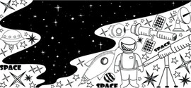 BOSO מדבקת קיר - סט שביל החלב