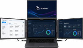 TriVision S8 ארבעה מסכים ניידים ללפטופ