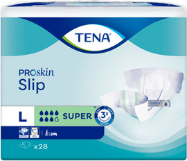 עולם הרפואה חיתולי Slip Super Proskin מידה L – מבית חברת Tena טנה