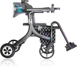 עולם הרפואה רולטור חשמלי שהופך לכסא ממונע E WALKER