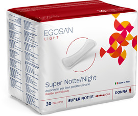עולם הרפואה פדים סופגים Light Super night - חברת Egosan