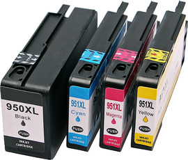 HP סט 4 ראשי דיו תואמים HP 950XL-951XL