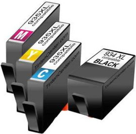 HP סט 4 ראשי דיו תואמים HP 935XL 934XL