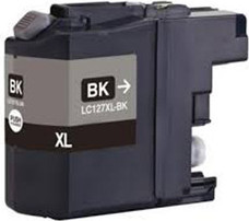 BROTHER מארז 4 ראשי דיו שחור תואם Brother LC127XLBK