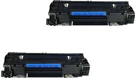 HP זוג טונרים תואם (HP CB435D (35A