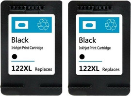 HP זוג ראשי דיו שחור תואמים HP 122XL CH563HE