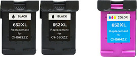HP חבילת חיסכון שני שחורים+ צבעוני תואמים HP 652