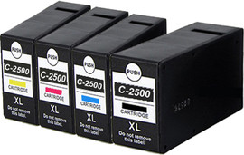 CANON סט 4 ראשי דיו תואמים Canon PGI2500XL
