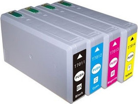 Epson סט 4 ראשי דיו תואמים Epson T7021/2/3/4 XL