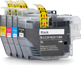 BROTHER סט 4 ראשי דיו תואמים Brother LC3219