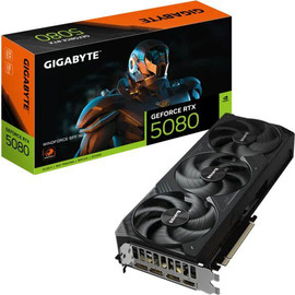 Gigabyte כרטיס מסך Gigabyte GeForce RTX 5080 WindForce 3 SFF 16GB GDDR7 GV-N5080WF3-16GD