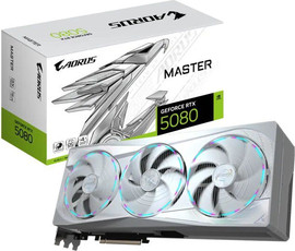 Gigabyte כרטיס מסך Gigabyte GeForce RTX 5080 Master ICE 16GB GDDR7 GV-N5080AORUSM ICE-16GD