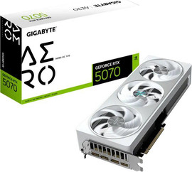 Gigabyte כרטיס מסך Gigabyte GeForce RTX 5070 Aero 12GB GDDR7 GV-N5070AERO OC-12GD
