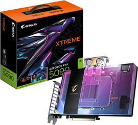 Gigabyte כרטיס מסך Gigabyte Geforce RTX 5090 Aorus Xtreme Waterforce WB 32GB GDDR7 GV-N5090AORUSX WB-32GD