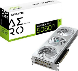 Gigabyte כרטיס מסך Gigabyte GeForce RTX 5060 Ti Aero OC 16GB GDDR7 GV-N506TAERO OC-16GD