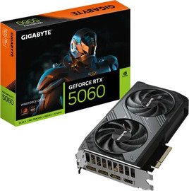 Gigabyte כרטיס מסך Gigabyte GeForce RTX 5060 WindForce 2 OC 8GB GDDR7 GV-N5060WF2OC-8GD