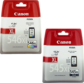 CANON סט ראשי דיו מקוריים Canon PG545XL + CL546XL