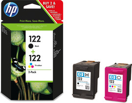 HP ראש דיו שחור + צבעוני מקורי HP 122 CR340HE
