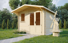Mygan מחסן גינה עץ אירופאי 3x3 עובי 28 מ"מ דגם Ringwood EverGreen