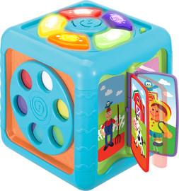 winfun קוביית גילוי ופעילות מנגנת ומאירה Side-to-Side מבית