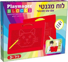 Playmager לוח מגנטי עם עט מגנטי Playmager