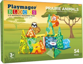 Playmager גן חיות מגנטי CY צהוב Playmager