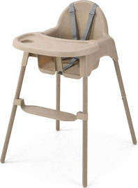 מאמו כיסא אוכל 2 גבהים עם מגש נשלף בצבע בז EASYBABY