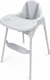 מאמו כיסא אוכל 2 גבהים עם מגש נשלף בצבע אפור EASYBABY