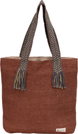 Happy Hempy Tote Bag תיק צד בצבע אדום