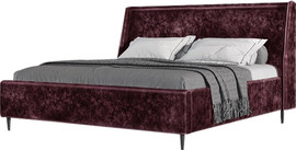 Grand Living מיטה מרופדת Oxford –- ורוד עתיק