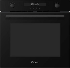Graetz תנור בנוי דיגיטלי 72 ליטר Graetz GRO-5875-B זכוכית שחורה