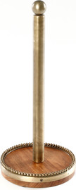 B-DECOR מעמד לנייר ניגוב מעוצב עץ ומתכת בגוון פליז BRASS + WOOD
